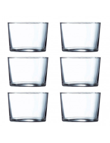 Luminarc - Pack 18 vasos de cristal: 6 x 53 cl, 6 x 36 cl y 6 x 23 cl, set gorbea de 18 vasos en diferentes tamaños