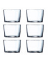 Luminarc - Pack 18 vasos de cristal: 6 x 53 cl, 6 x 36 cl y 6 x 23 cl, set gorbea de 18 vasos en diferentes tamaños