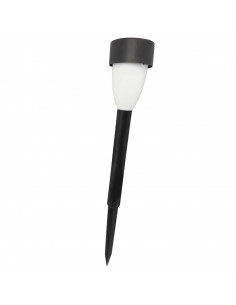 Tradineur - Antorcha de jardín de PVC, luz solar, lámpara solar recargable de plástico para césped, patio, paseos, decoración ex