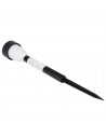 Tradineur - Antorcha de jardín de PVC, luz solar, lámpara solar recargable de plástico para césped, patio, paseos, decoración ex