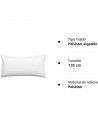 Tradineur - Almohada indeformable Antialérgica - Fabricada en Fibra hueca Poliéster - Forma rectangular - 135 cm