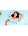 Tradineur - Almohada indeformable Antialérgica - Fabricada en Fibra hueca Poliéster - Forma rectangular - 135 cm