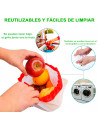 Tradineur - Pack de 3 bolsas de malla reutilizables para frutas, verduras, lavables, ecológicas, almacenamiento, compras, viajes
