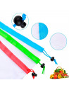 Tradineur - Pack de 3 bolsas de malla reutilizables para frutas, verduras, lavables, ecológicas, almacenamiento, compras, viajes