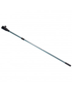 Tradineur - Mango extensible con cazoleta, metal y plástico, palo telescópico acoplable a cepillos, rodillos de pintura, limpiez