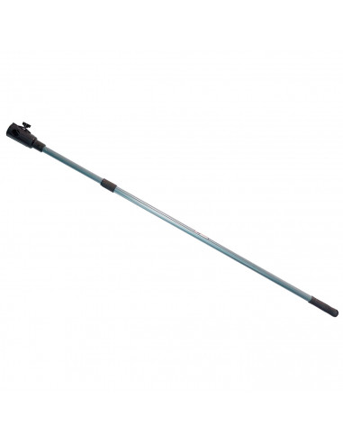 Tradineur - Mango extensible con cazoleta, metal y plástico, palo telescópico acoplable a cepillos, rodillos de pintura, limpiez
