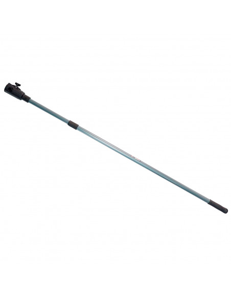 Tradineur - Mango extensible con cazoleta, metal y plástico, palo telescópico acoplable a cepillos, rodillos de pintura, limpiez
