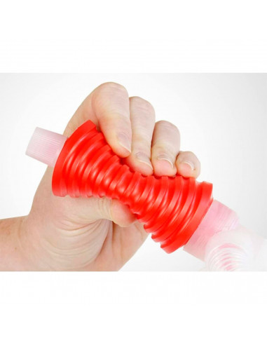 Tradineur - Bomba de sifón de trasvase de líquidos, bomba manual de plástico para transferencia de combustible, gasolina, diésel