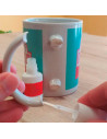 Tradineur - Pegamento con pincel, multimaterial, precisión, 85% reciclado, reparaciones, manualidades, pega madera, cerámica, me