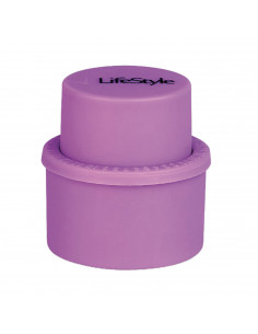 Tradineur - Tapón con bomba de vacio para botellas de refresco, tapón de vacio para botellas, 4.5 x 4.2 x 4.2 cm.
