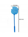 Tradineur - Set de 3 matamoscas de plástico con forma de mano, resistentes y duraderos, control manual de plagas, insectos, 42,5