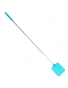 Tradineur - Matamoscas extensible de acero y plástico, resistente y duradero, control manual de plagas, insectos, 26-72 x 8,2 cm