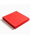 Tradineur - Pack de 40 servilletas rojas de papel, 2 capas, biodegradables, reciclables, fiestas, celebraciones, decoración de N