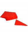 Tradineur - Pack de 40 servilletas rojas de papel, 2 capas, biodegradables, reciclables, fiestas, celebraciones, decoración de N