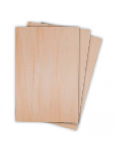 Tradineur - Lámina / Chapa de madera - Fabricado en España - Ideal para manualidades - Resistente - 20 x 30 x 0,3 cm