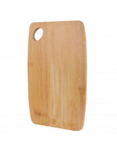 Tabla de cortar de bambú, de 1 x 32,5 x 22 cm, ideal para cocina. Tablero de corte con agujero para colgar o mover,para realizar