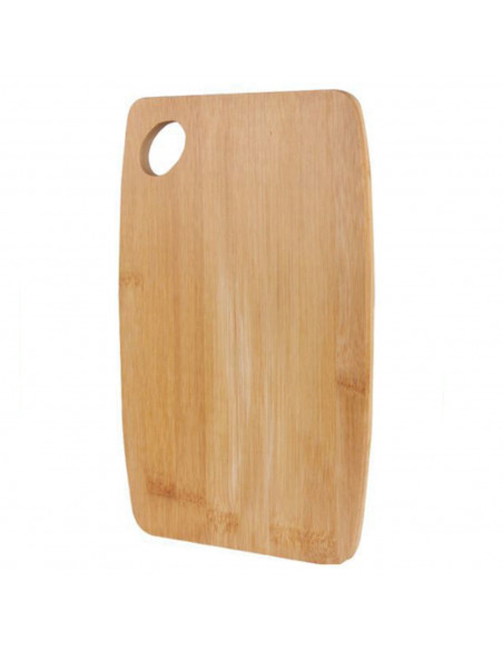 Tabla de cortar de bambú, de 1 x 32,5 x 22 cm, ideal para cocina. Tablero de corte con agujero para colgar o mover,para realizar