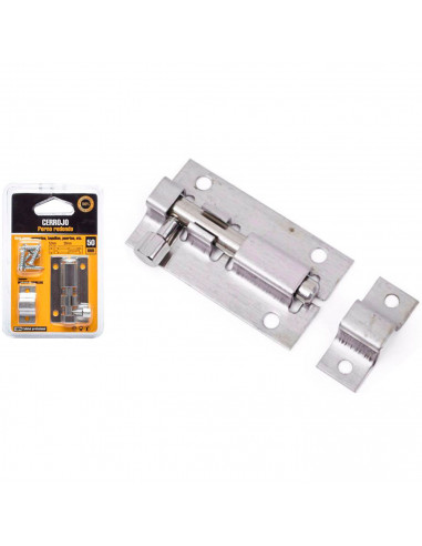 Tradineur - Cerrojo para puerta, pestillo universal, acero inoxidable, pasador de seguridad, fácil colocación mediante tornillos