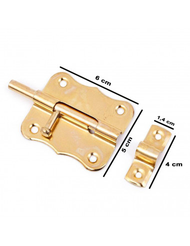 Tradineur - Cerrojo para puerta universal multifunción, pestillo de acero inoxidable, pasador de seguridad, fácil colocación med
