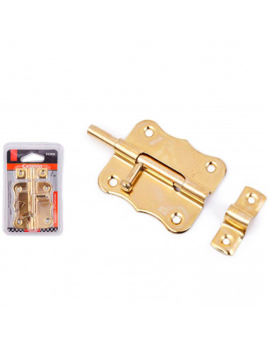Tradineur - Cerrojo para puerta universal multifunción, pestillo de acero inoxidable, pasador de seguridad, fácil colocación med