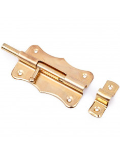 Tradineur - Cerrojo para puerta universal, pestillo multifunción de acero inoxidable, pasador de seguridad, fácil colocación med