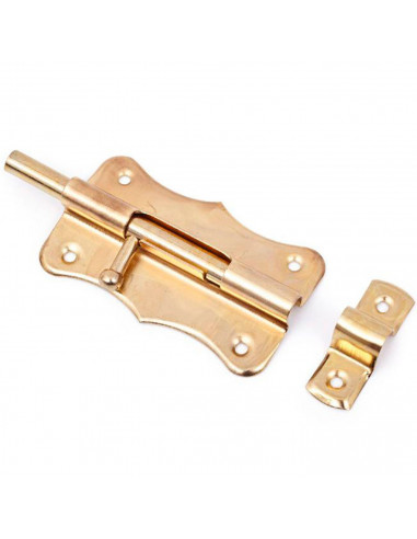 Tradineur - Cerrojo para puerta universal, pestillo multifunción de acero inoxidable, pasador de seguridad, fácil colocación med