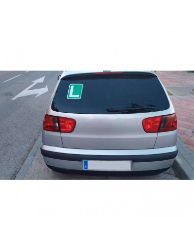 Tradineur - Pegatina L para exterior, conductor novel, reflectante, PVC, señal, cartel con adhesivo, ideal para coches con lunas