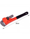 Tradineur - Llave Stillson para tubos, hierro, abertura máx. 65 mm, alta resistencia, heavy duty, fontanería, plomería, reparaci