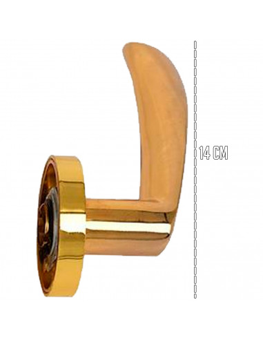 Tradineur - Manilla/Pomo para puerta - Base 50 mm - Fabricado en Latón y Acero - Juego de llaves - Incluye Tornillos - Color Dor