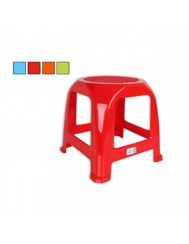 Taburete infantil multiusos de plástico 33 x 26 x 26, banqueta, asiento para niños, resistente y muy ligero, idel para interior