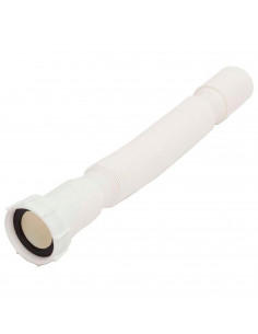 Tradineur - Tubo de desagüe flexible para fregadero, manguera de drenaje, sifón de plástico para lavabo, trampa de olor, extensi