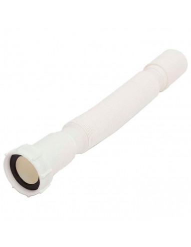 Tradineur - Tubo de desagüe flexible para fregadero, manguera de drenaje, sifón de plástico para lavabo, trampa de olor, extensi