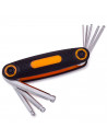 Tradineur - Navaja con 8 llaves hexagonales, H1.5, H2, H2.5, H3, H4, H5, H6 y H8, llaves allen para tornillos, multiusos, bricol
