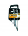 Tradineur - Set de 6 llaves combinadas, 8, 9, 11, 13, 14 y 17 mm, cromo de vanadio, llaves mixtas para tornillos, multiusos, bri