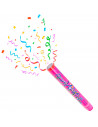Tradineur - Cañón de confeti de aire comprimido popper, serpentinas de papel, cracker de confetti de colores, cumpleaños, bodas,