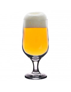 Tradineur - Set de 6 copas de cerveza, cristal, modelo Belek, diseño sofisticado y elegante, aptas para lavavajillas, bar, resta