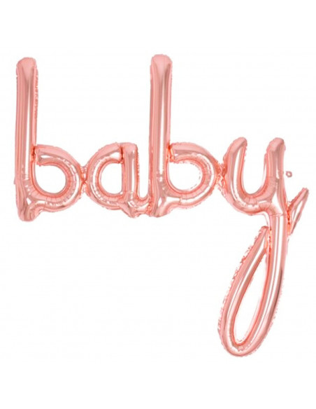 Tradineur - Guirnalda de globo Baby metalizada, incluye inflador y cinta de 3 m, decoración de cumpleaños, bautizos, Baby Shower Tradineur - Guirnalda de globo Baby metalizada, incluye inflador y cinta de 3 m, decoración de cumpleaños, bautizos, Baby Shower