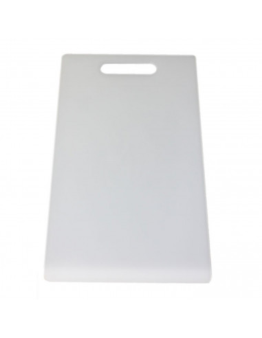 Tabla de cocina rectangular de plástico con agujero para colgar, tablero de corte, servir, preparar, trocear, 40 x 25,5 x 0,55 c