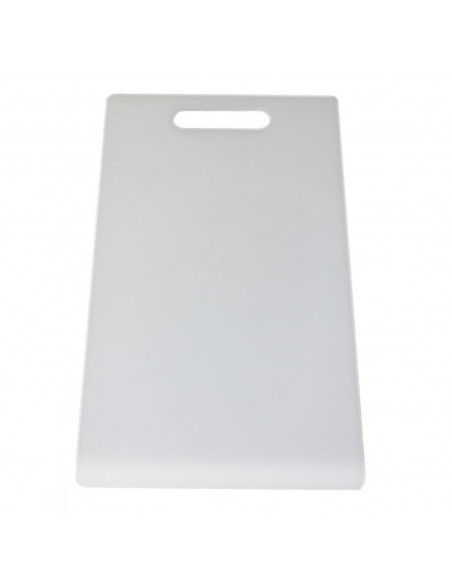 Tabla de cocina rectangular de plástico con agujero para colgar, tablero de corte, servir, preparar, trocear, 40 x 25,5 x 0,55 c