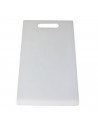 Tabla de cocina rectangular de plástico con agujero para colgar, tablero de corte, servir, preparar, trocear, 40 x 25,5 x 0,55 c