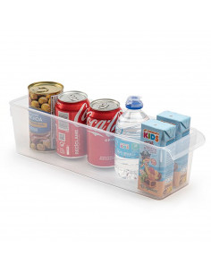 Tradineur - Cajón organizador para frigorífico Nº 10 - Fabricado en Polipropileno - Recipiente de plástico transparente - 10 x 1