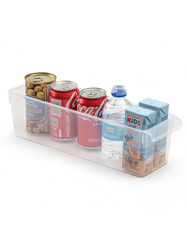 Tradineur - Cajón organizador para frigorífico Nº 10 - Fabricado en Polipropileno - Recipiente de plástico transparente - 10 x 1