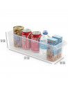 Tradineur - Cajón organizador para frigorífico Nº 10 - Fabricado en Polipropileno - Recipiente de plástico transparente - 10 x 1