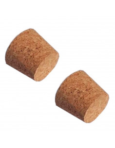 Tradineur - Pack de 2 tapones cónicos de corcho para garrafas de 4 litros, botellas, botes, frascos, bar, restaurante, vino, ace