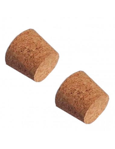 Tradineur - Pack de 2 tapones cónicos de corcho para garrafas de 4 litros, botellas, botes, frascos, bar, restaurante, vino, ace