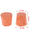 Tradineur - Pack de 2 tapones cónicos de corcho para garrafas de 4 litros, botellas, botes, frascos, bar, restaurante, vino, ace