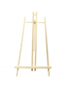 Mini caballete de madera de pino 50 x 27 cm, caballete plegable de mesa para pintar, soporte de lienzos, pinturas al óleo, acríl