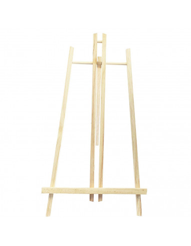 Mini caballete de madera de pino 50 x 27 cm, caballete plegable de mesa para pintar, soporte de lienzos, pinturas al óleo, acríl