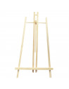Mini caballete de madera de pino 50 x 27 cm, caballete plegable de mesa para pintar, soporte de lienzos, pinturas al óleo, acríl