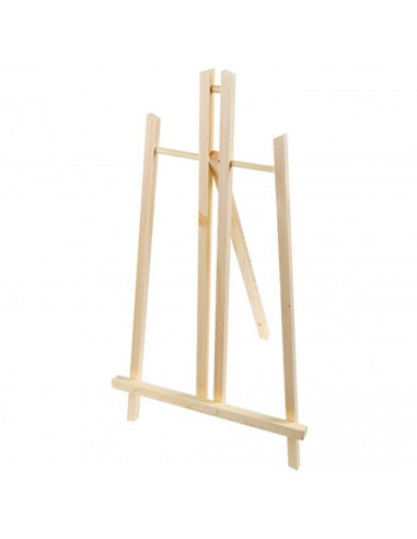 Mini caballete de madera de pino 50 x 27 cm, caballete plegable de mesa para pintar, soporte de lienzos, pinturas al óleo, acríl